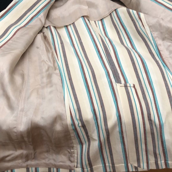 Striped one button blazer - Picture 8 of 9